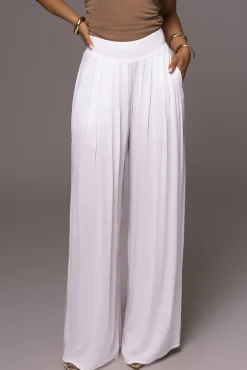 White After Sunset Pleated Pants*JLUXLABEL Fashion
