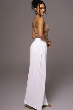 White After Sunset Pleated Pants*JLUXLABEL Fashion