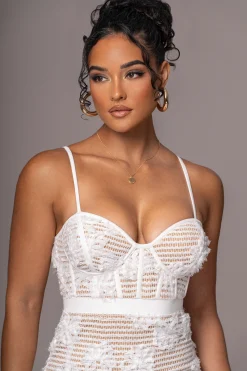 White Angelic Lace Midi Dress*JLUXLABEL Discount