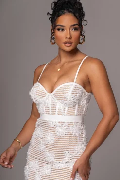 White Angelic Lace Midi Dress*JLUXLABEL Discount