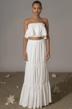 White By The Sea Skirt Set*JLUXLABEL Discount