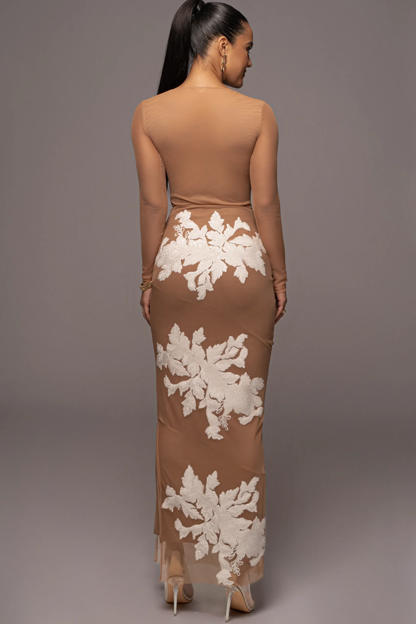 White Edena Embroidered Midi Skirt*JLUXLABEL Online