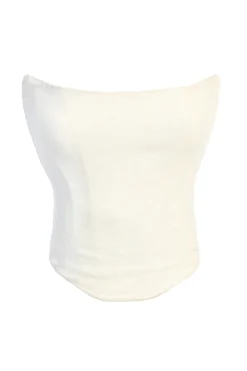White Fenix Reversible Linen Corset*JLUXLABEL New