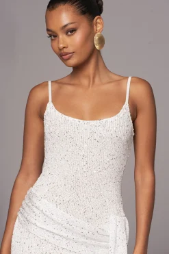 White Golden Dusk Sequin Dress*JLUXLABEL Discount