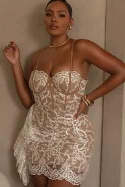 White Marilyn Lace Mini Dress*JLUXLABEL Hot