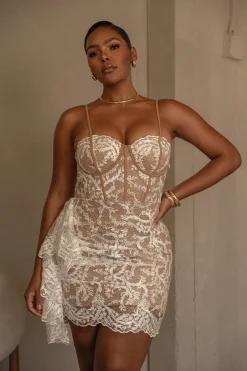 White Marilyn Lace Mini Dress*JLUXLABEL Hot