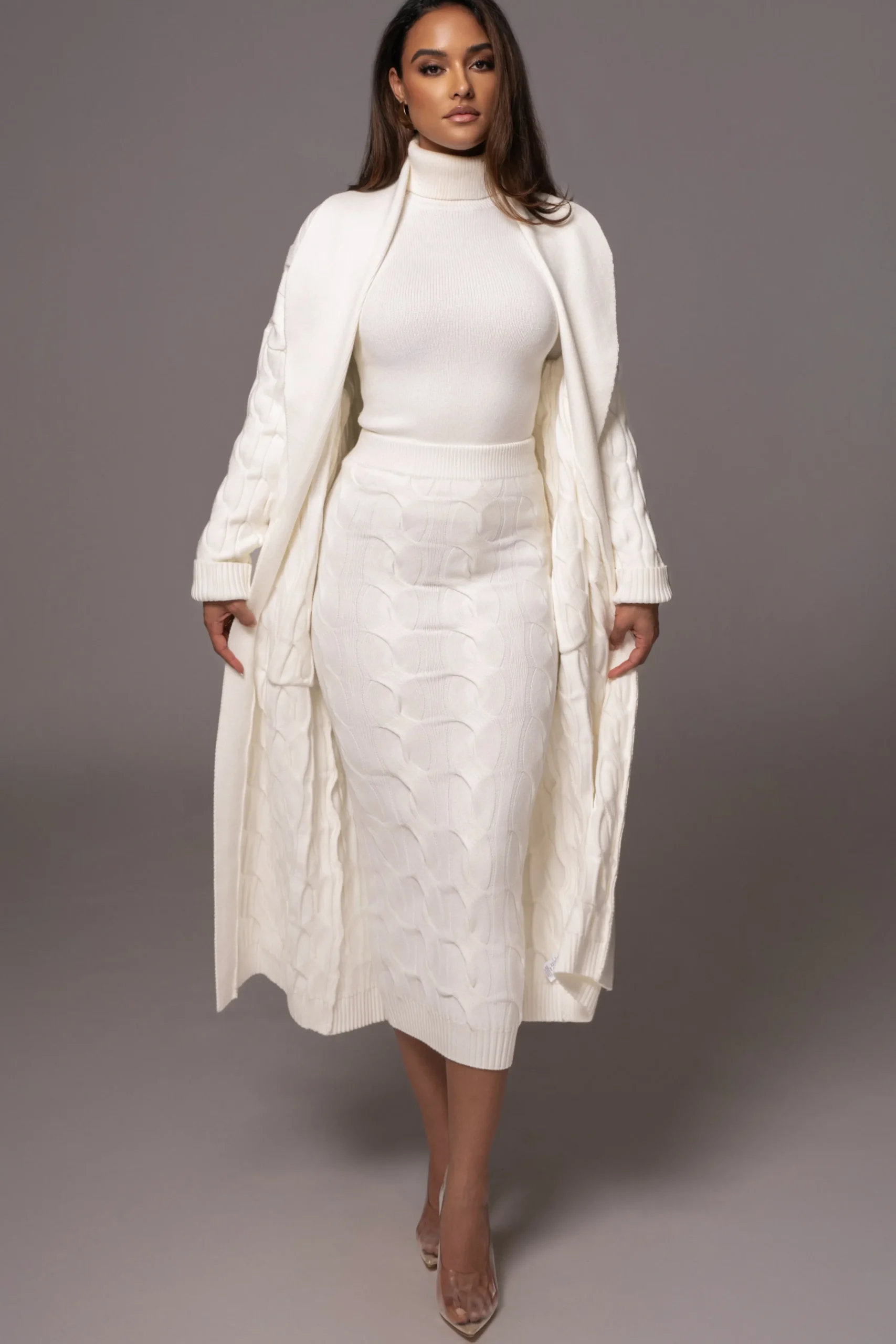 White Stepping Out Sweater Cardigan*JLUXLABEL Best