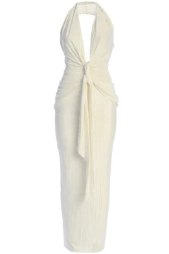 White Under The Moonlight Drape Dress*JLUXLABEL Sale