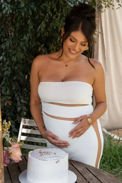 White Unpredictable Midi Dress*JLUXLABEL Outlet