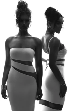 White Unpredictable Midi Dress*JLUXLABEL Outlet