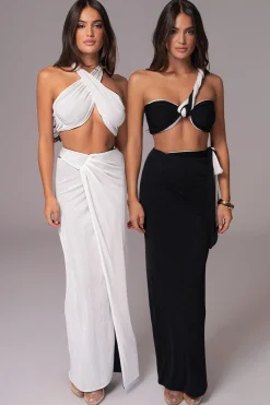 White/Black Venus Reversible Skirt Set*JLUXLABEL Sale