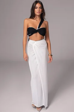 White/Black Venus Reversible Skirt Set*JLUXLABEL Sale