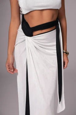 White/Black Venus Reversible Skirt Set*JLUXLABEL Sale