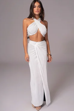 White/Black Venus Reversible Skirt Set*JLUXLABEL Sale