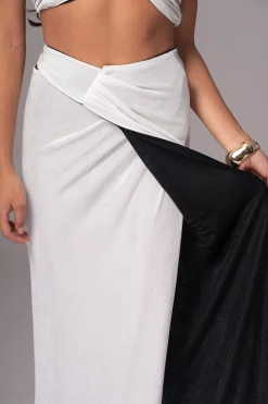 White/Black Venus Reversible Skirt Set*JLUXLABEL Sale