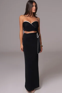 White/Black Venus Reversible Skirt Set*JLUXLABEL Sale