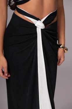 White/Black Venus Reversible Skirt Set*JLUXLABEL Sale