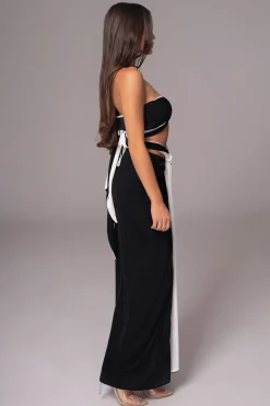 White/Black Venus Reversible Skirt Set*JLUXLABEL Sale