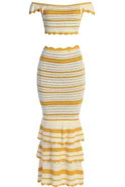 Yellow Corazon Ruffle Skirt Set*JLUXLABEL Discount