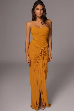 Yellow Fenix Reversible Linen Corset*JLUXLABEL Discount