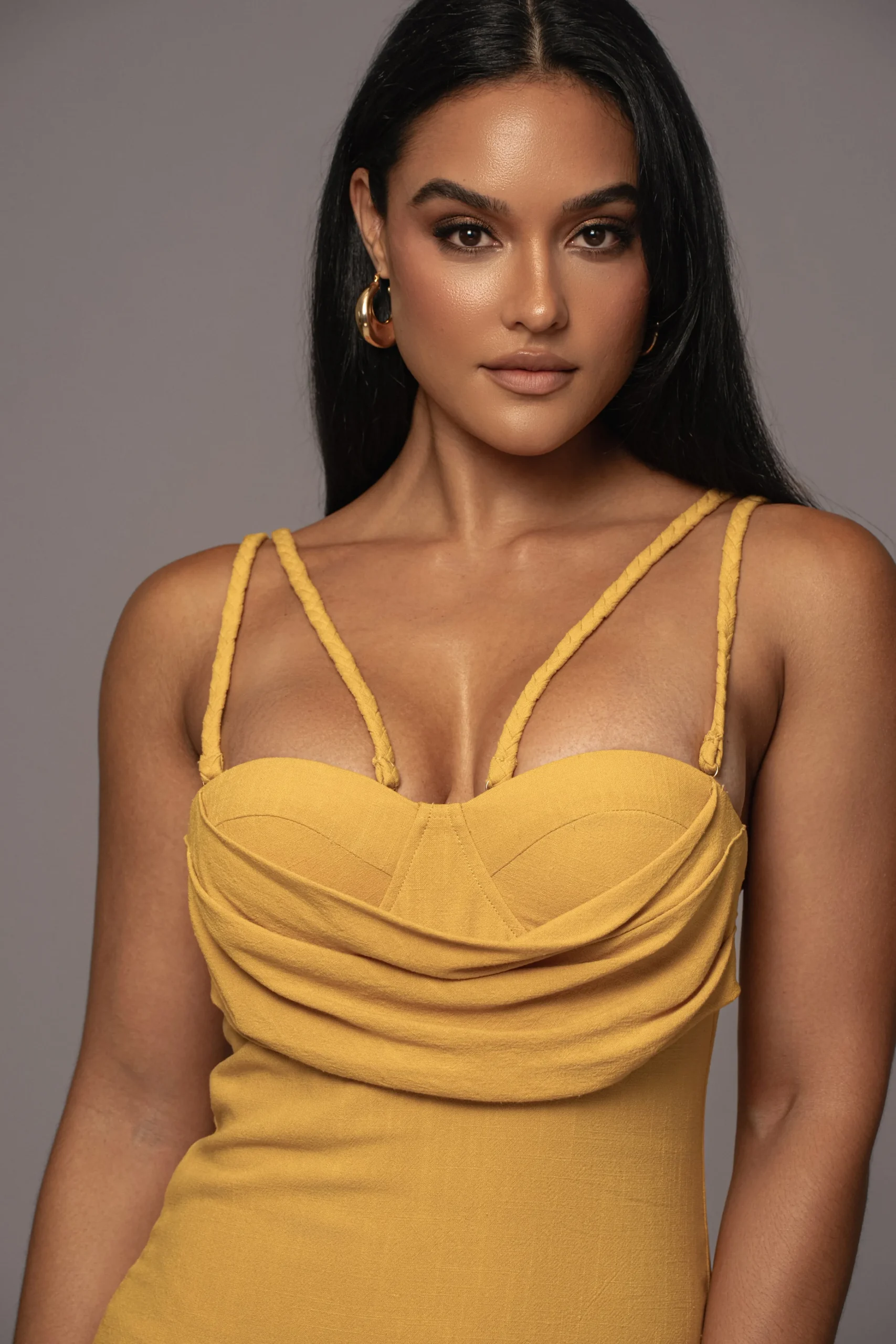 Yellow Linen Visions Of You Dress*JLUXLABEL Discount