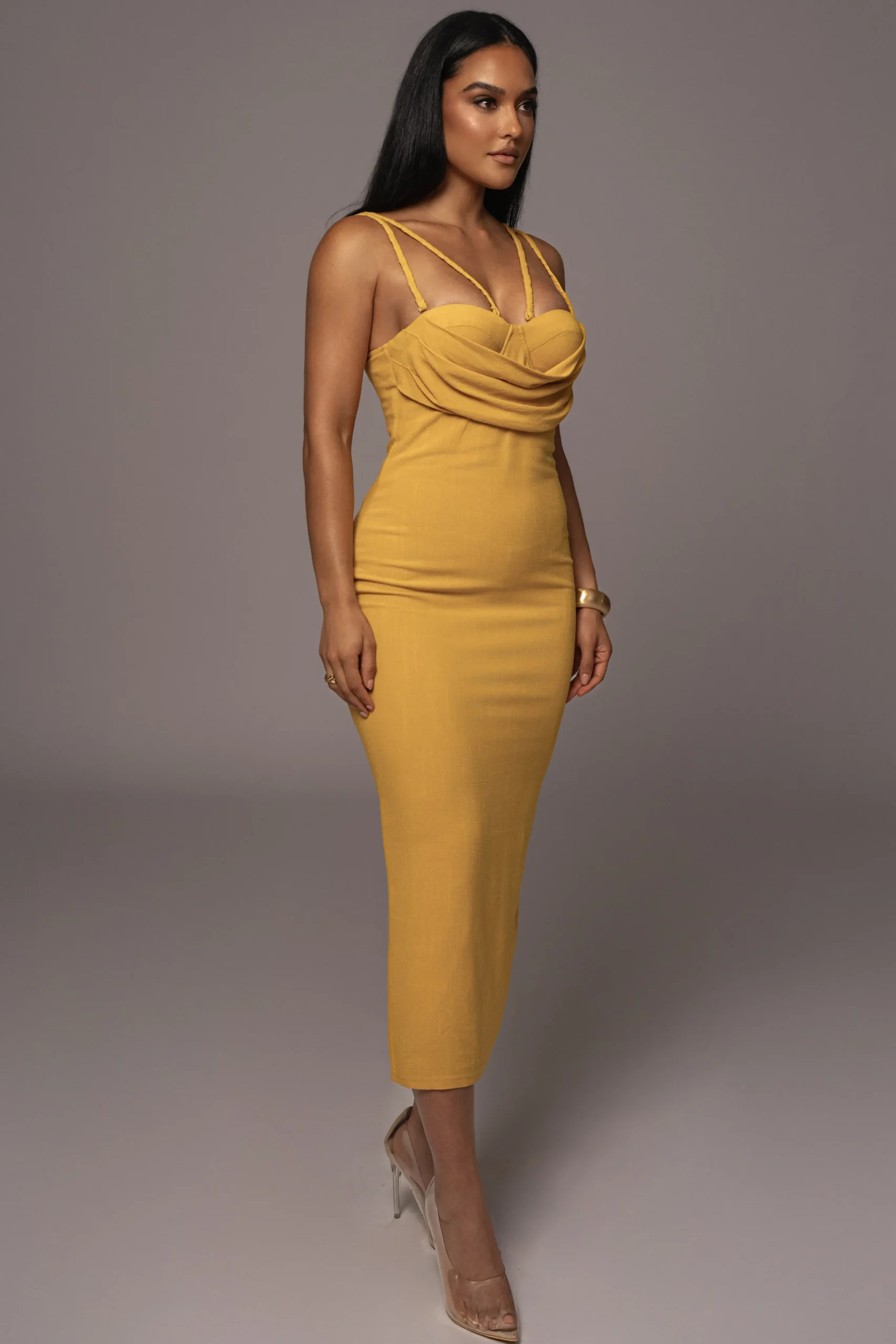 Yellow Linen Visions Of You Dress*JLUXLABEL Discount