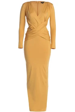 Yellow Rowan Plunge Maxi Dress*JLUXLABEL Outlet