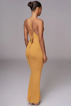 Yellow Sun Rays Knit Maxi Dress*JLUXLABEL New